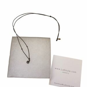 La Soula Fly with Us Circle Diamond Necklace